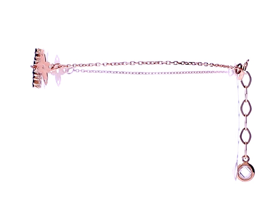 Gold bracelet with zircon